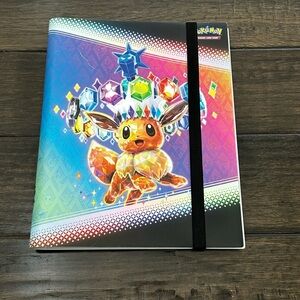 Pokémon Prismatic Evolutions Eevee Binder Trading Card 9 Pocket Binder
